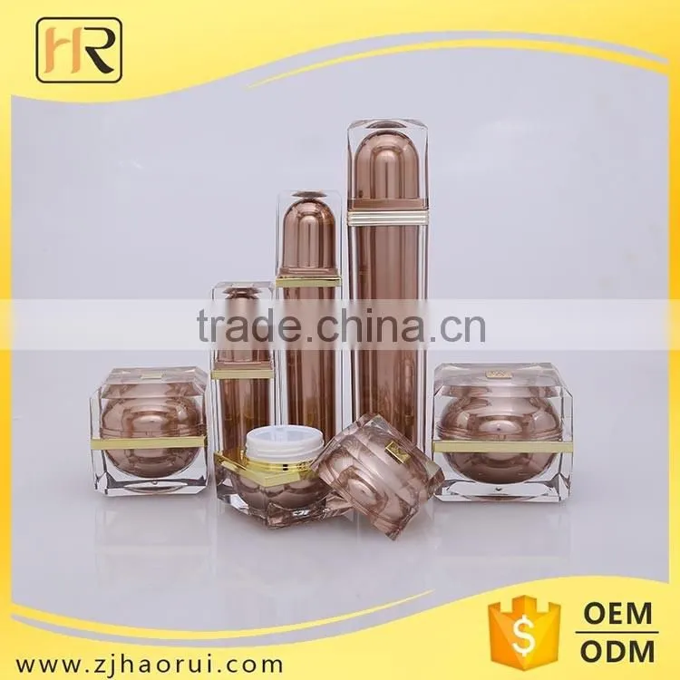 2016 Newest Acrylic Cosmetics Packaging Useful Perfume Bottle Lotion Set