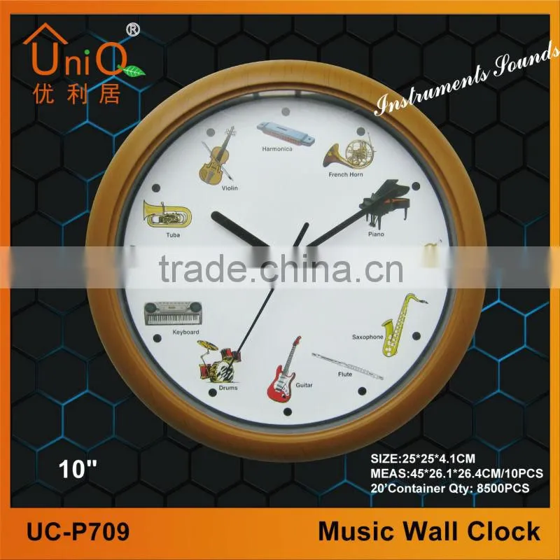 Plastic birds sounds wall clock