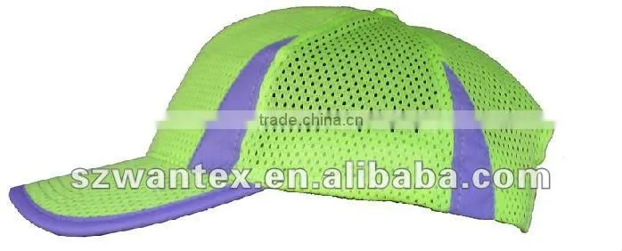 high quality high visibility fluorescent reflective safety snapback hats