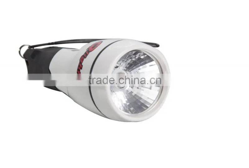 Powerful and cheap led plastic torch flashlight powered by 2*D batteries