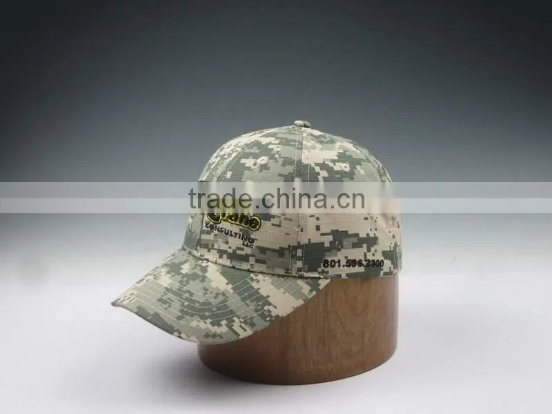 2015 Hot sale Fashional camouflage cap with embroidered LOGO