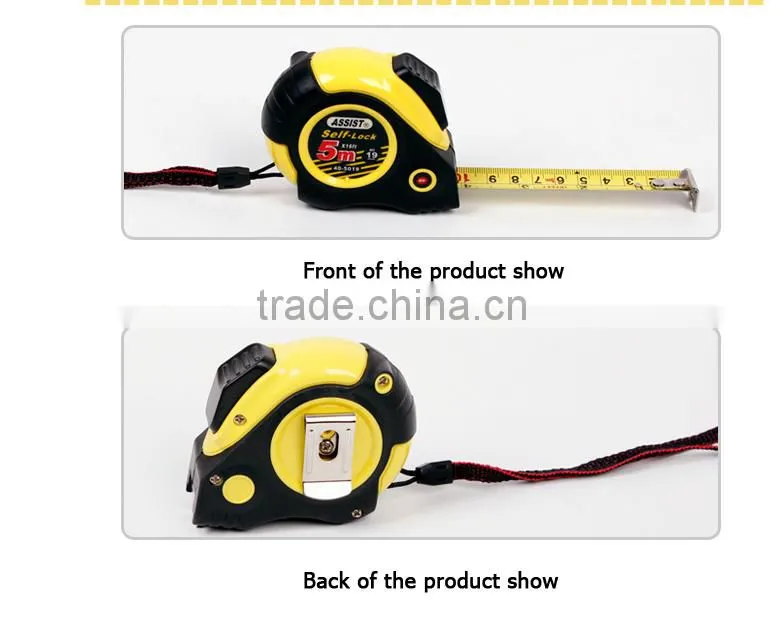 40 Co-molded Rubber case steel measuring tape
