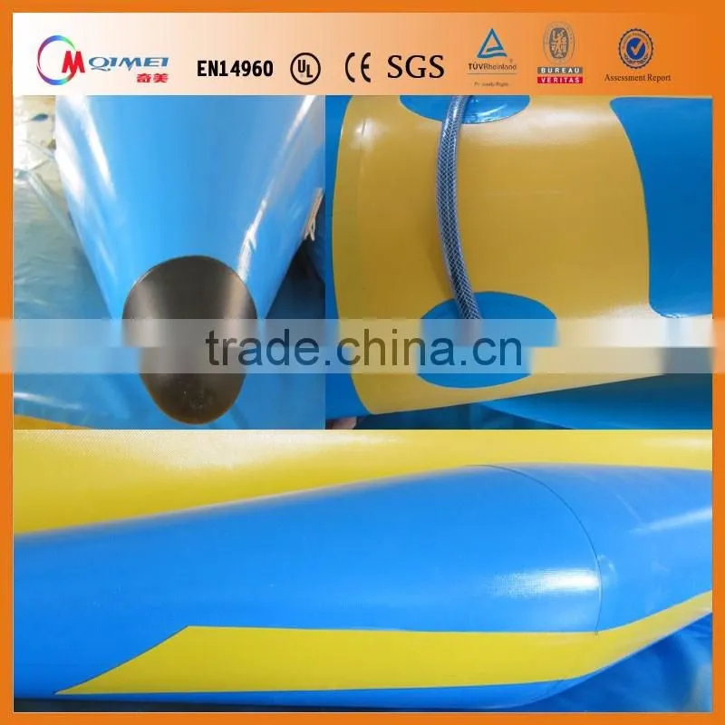 2016 New design giant Inflatable banana boat fruits Waterpark