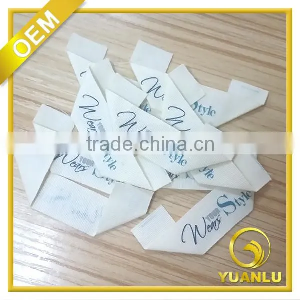 wholesale cheap clothing printed silkscreen label