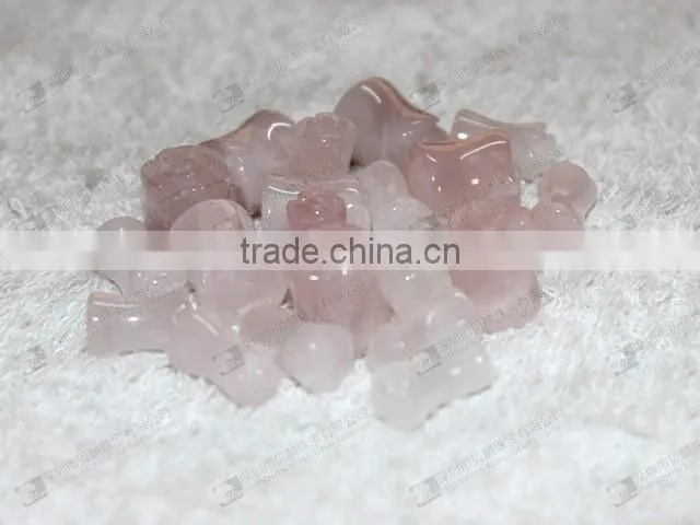 Wholesale rose quartz ear plugs,gemstone body piercing jewelry