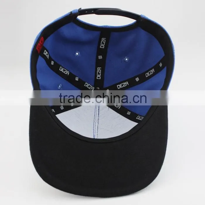 100% Acrylic Material and Striped Style 5 Panel Snapback Cap
