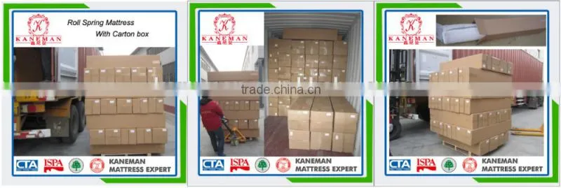 Factory wholesale OEM king size rolled spring mattress in a box