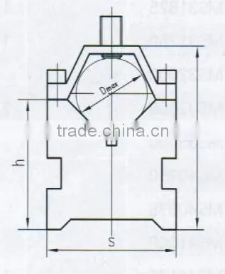 Type B V-block and clamp set