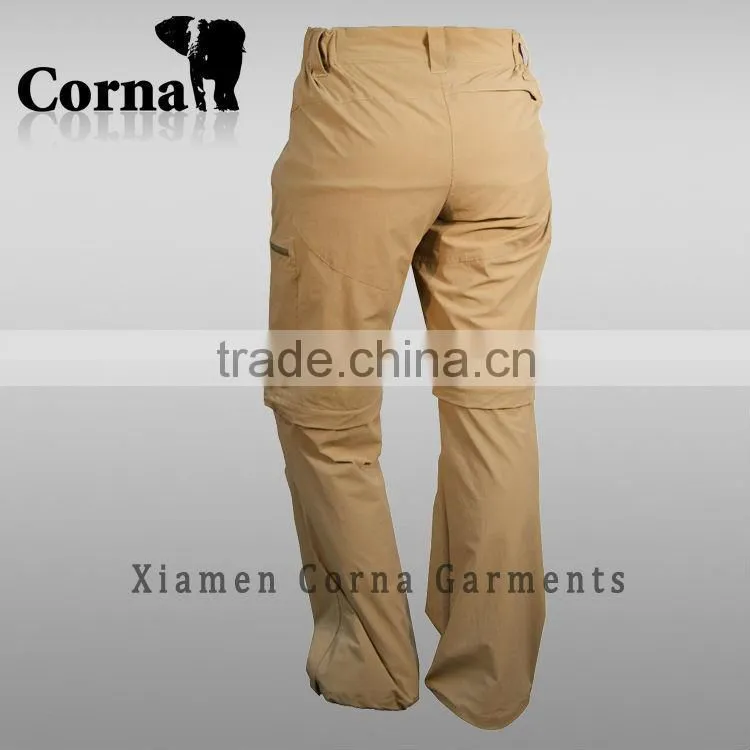 new design women zip off leg casual short pants for summer