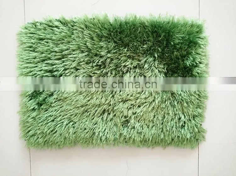 thick long pile microfiber chenille bath mat