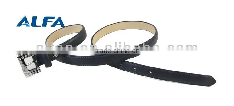 Fashion Sash Belt With Rhinestone Buckle