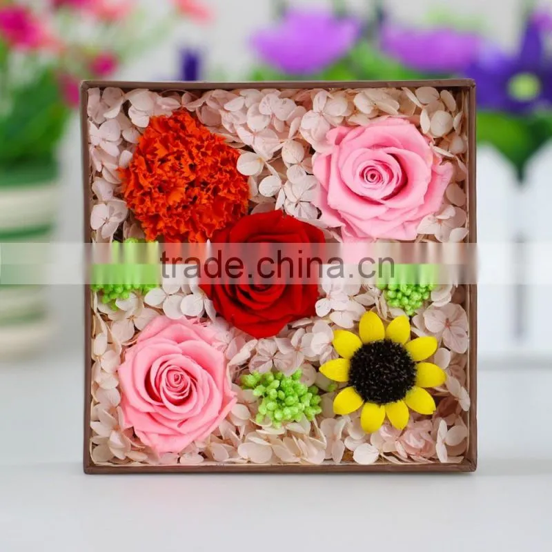 2016 Yiwu Aimee wholesale dubai importers preserved fresh flower(AM-PF010)