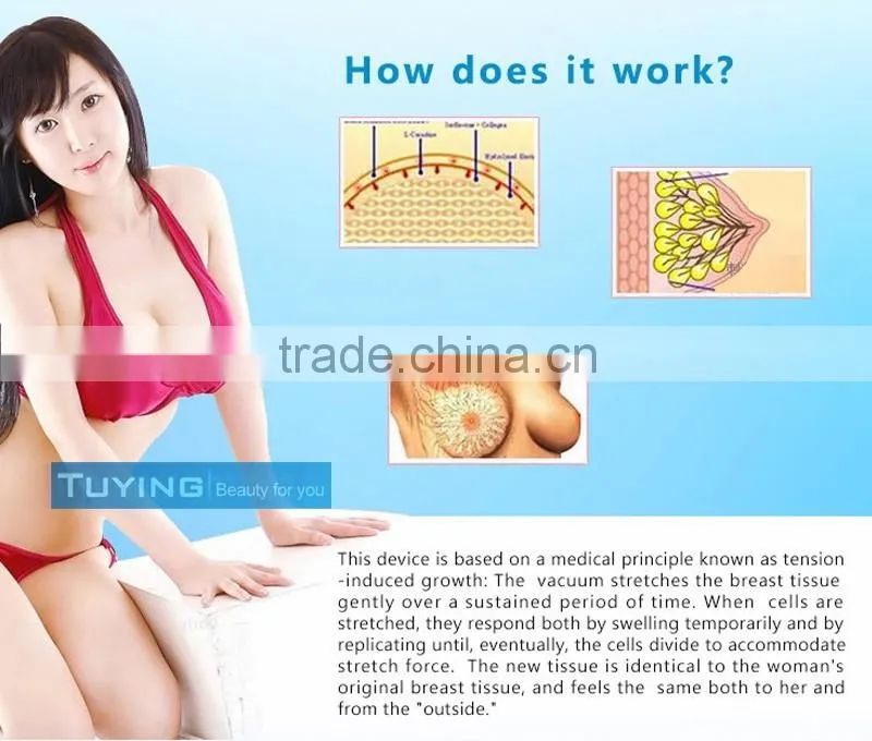 2016 new arrival magnify breast products/breast chest enlargement stimulation beauty machine