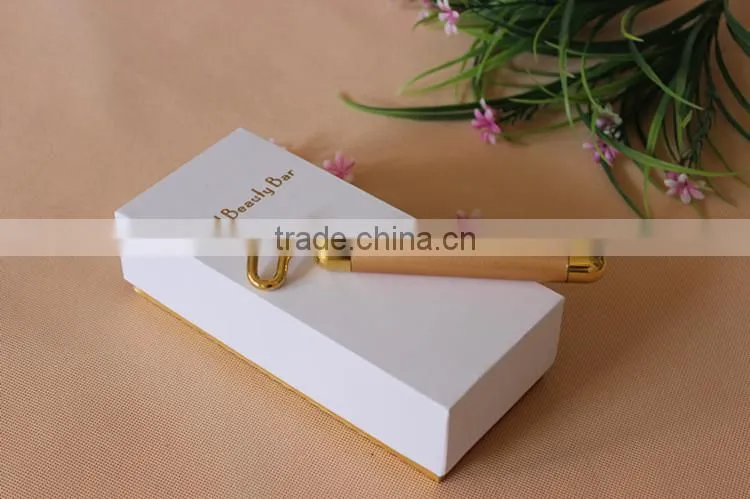 Golden ions beauty energy bar T-head Y-head massage bar for lymph detoxification blood circulation face tightening