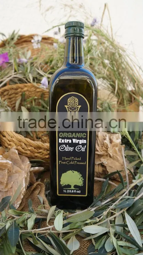 Pure Natural Extra Virgin Olive Oil.Organic Olive Oil with FDA Certification. 1L Marasca Bottle