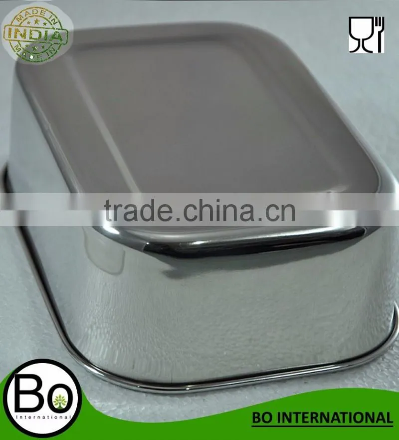 stainless steel lunch box leakproof 7.3 x 5.11 inch