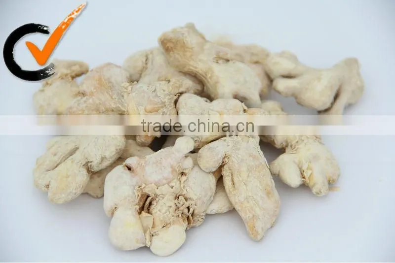 Dried ginger root and sliced