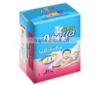 First Grade Cloth Like Baby Diaper with Magic Tapes
