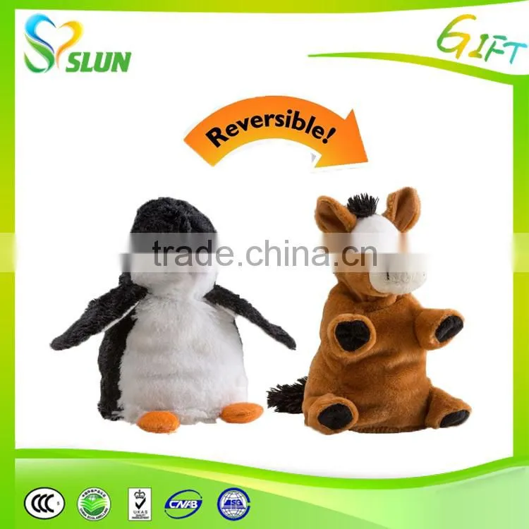 20cm Big animal design sitting plush mouse with embroidery