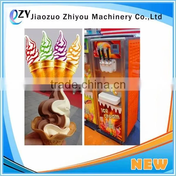 zhiyou cheap price 110v 60Hz italian 3 flavor commercial soft ice cream machine for sale(0086-391-2042034)