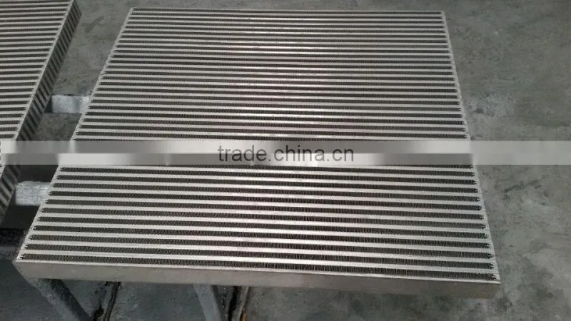 Customized aluminum plate and bar intercooler core aftermarket replacements