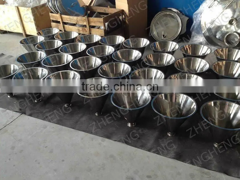 Stainless steelf filling funnel with triclamp and fittings