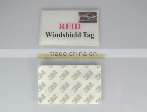 Passive Rewritable RFID Barcode Labeller HF/ UHF RFID Windshield Tags for Traffic Management