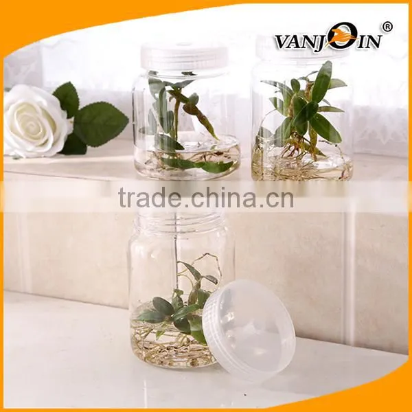 Empty Pet Plastic Plant Culture Bottle with Hole Caps