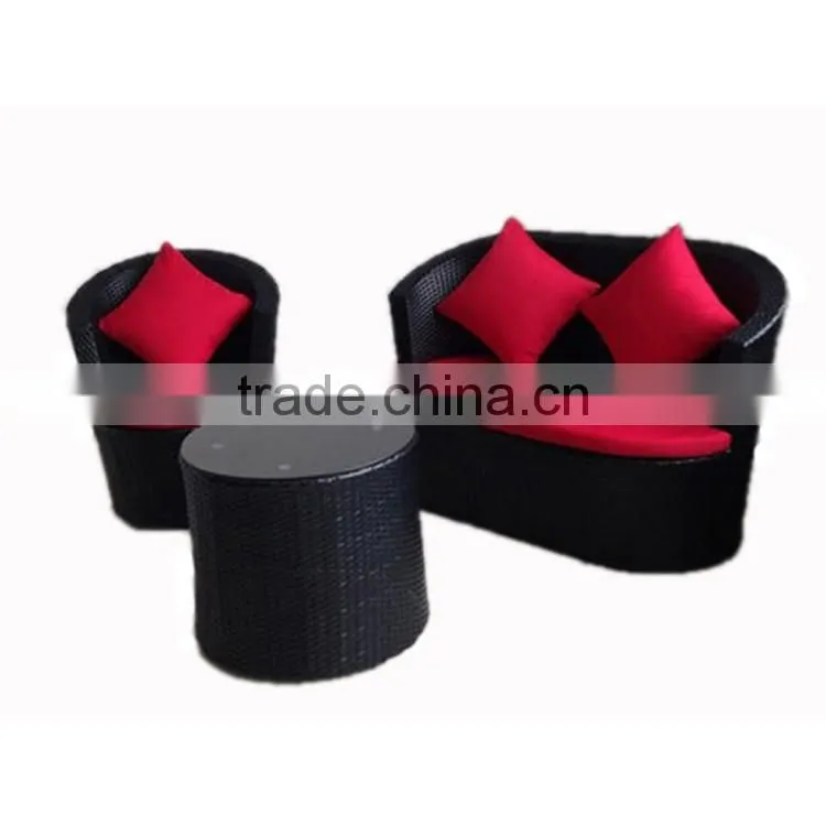 S&D indoor bedroom home poly rattan furniture sofa design