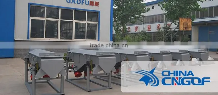 Linear vibratory mechanical sifter for stone powder