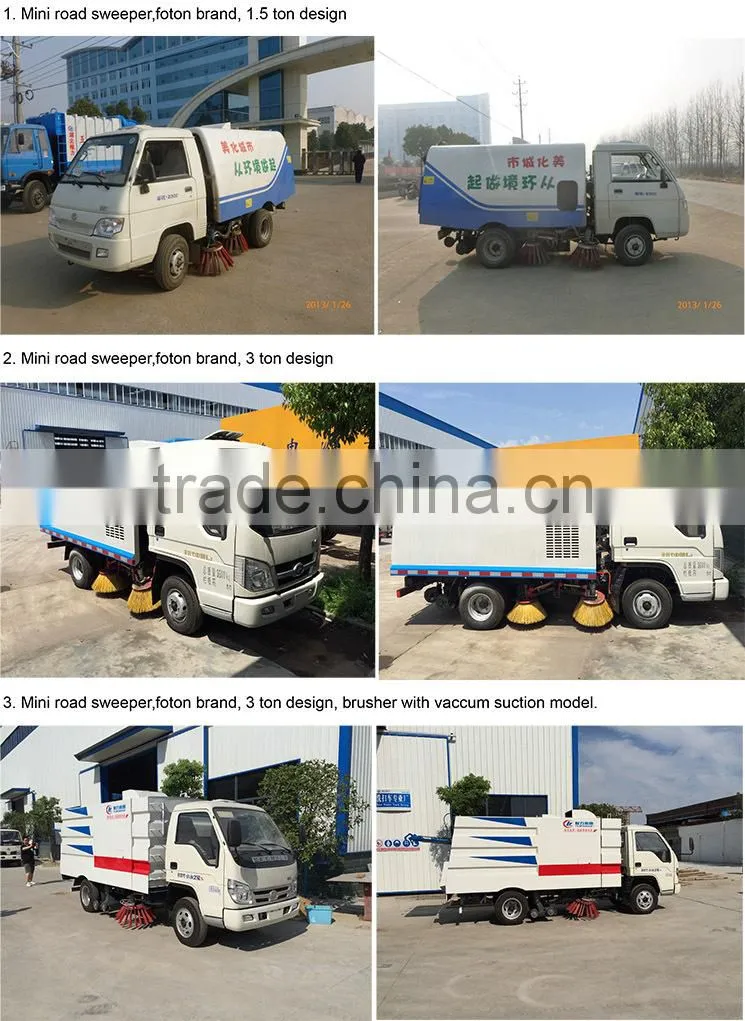 dongfeng road brush sweeper 8 t