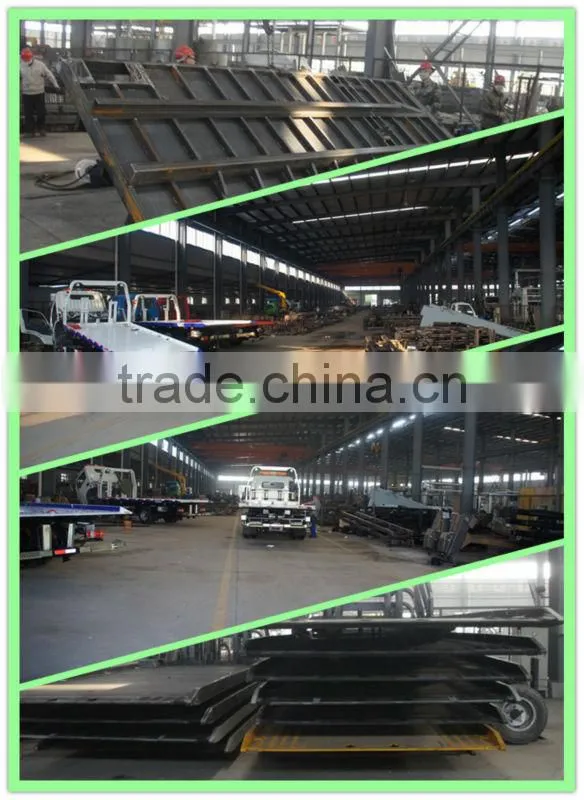 dongfeng 4x2 one tow two flatbed wrecker towing truck