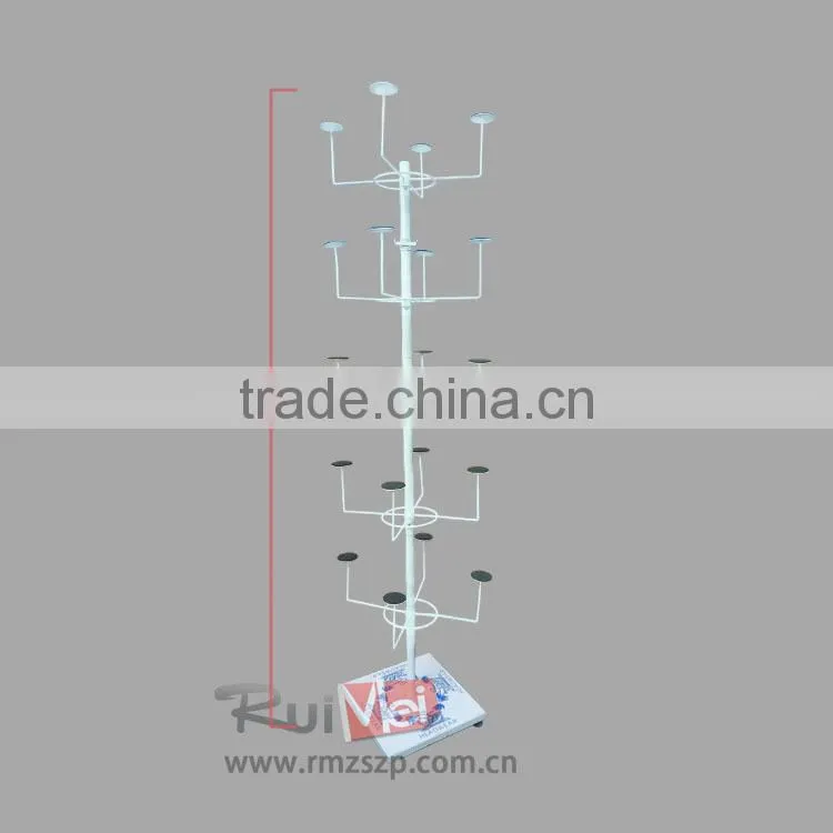 Knocked-down metal hat display stand/rack/shelf