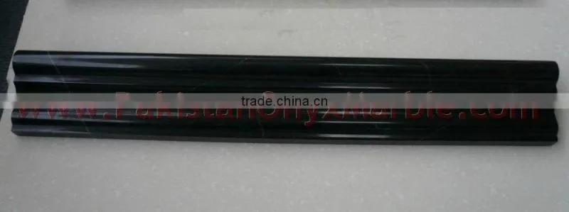JET BLACK CHAIR RAIL MOLDING