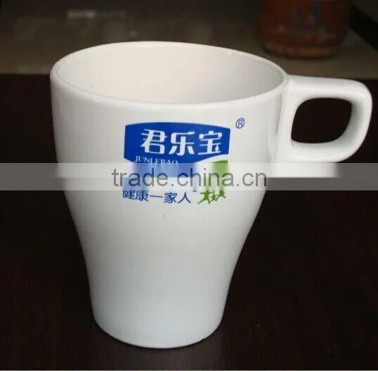 240ml porcelain coffee cup with handle printed coffee cup