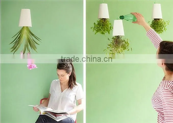 Creative Hanging Decorative Plant Pots Indoor,Colored Plastic Plant Pots
