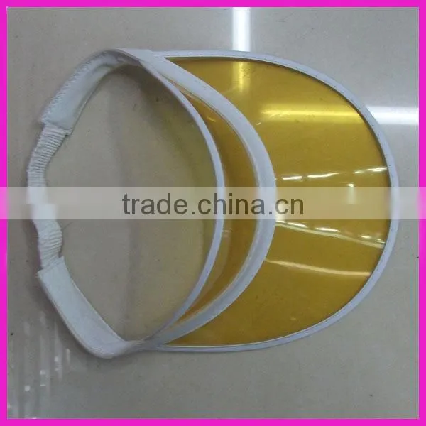 pink pvc sun visor cap for promotion