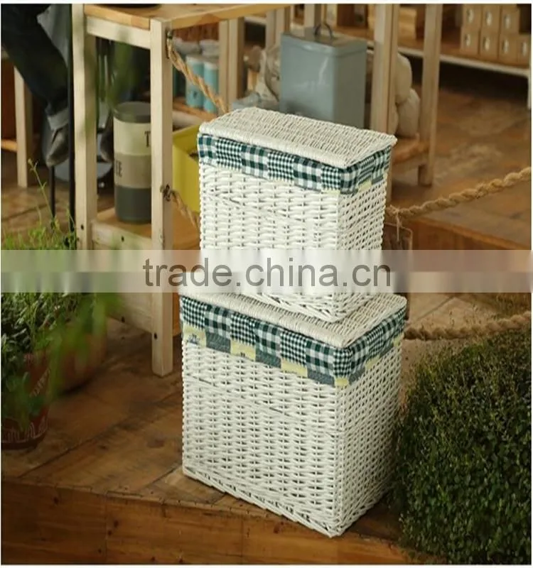 Hand-Woven Willow dirty clothes basket