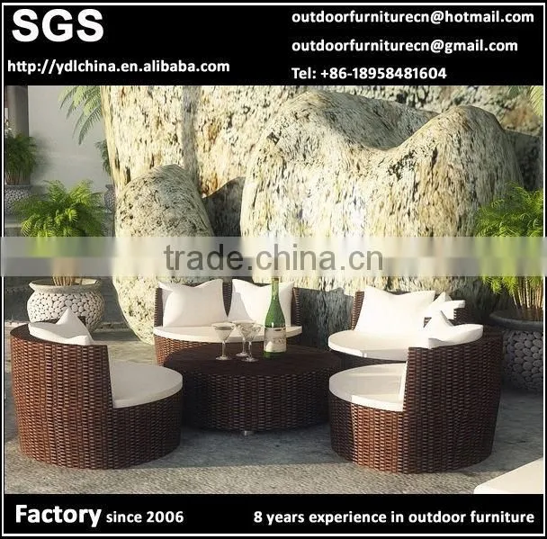 aluminium frame rattan wicker outdoor garden set