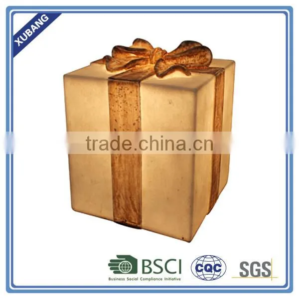 good quality big sale fashion Popular Christmas gift box lamp out door
