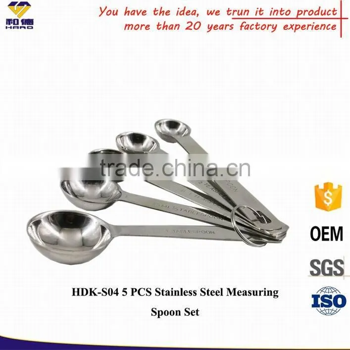 Hotsale New Design Stainless Steel Magnetic Measuring Spoons Sets
