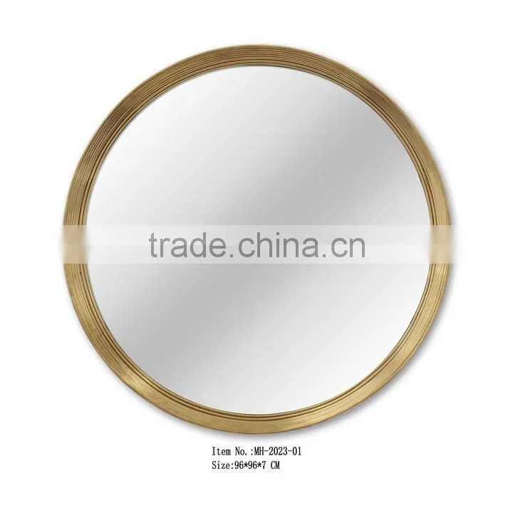 Iron round framed mirror for home decor MH-2042-01