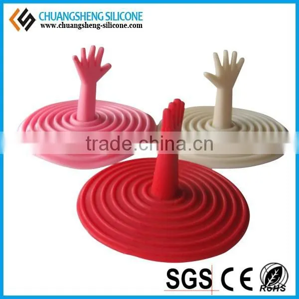 Round shaped candy color silicone plug, Water drain plug, rubber sink plug