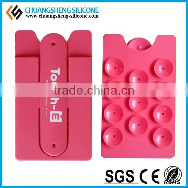Card holder, back sucking phone holder, silicone 3m mobile phone sticker