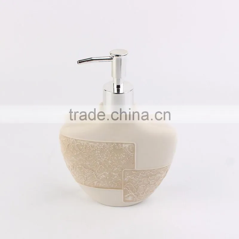 Cream-colored elegant hand-painted ceramic bathroom accessories home decoration