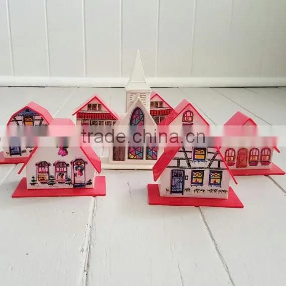 Christmas Village Light covers display