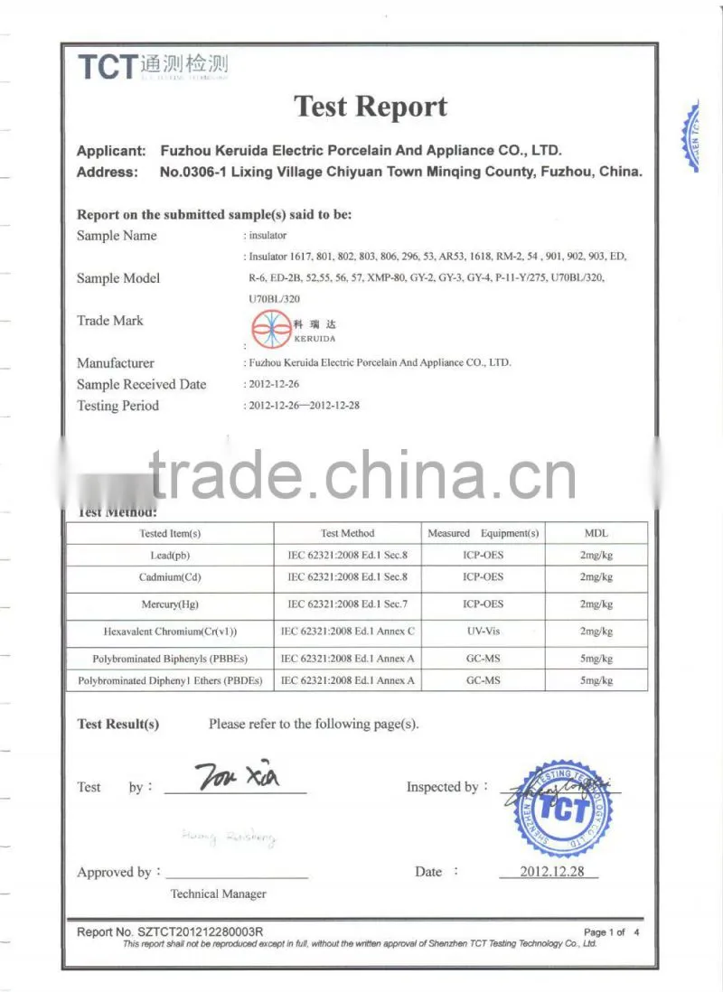 small size ceramic insulator