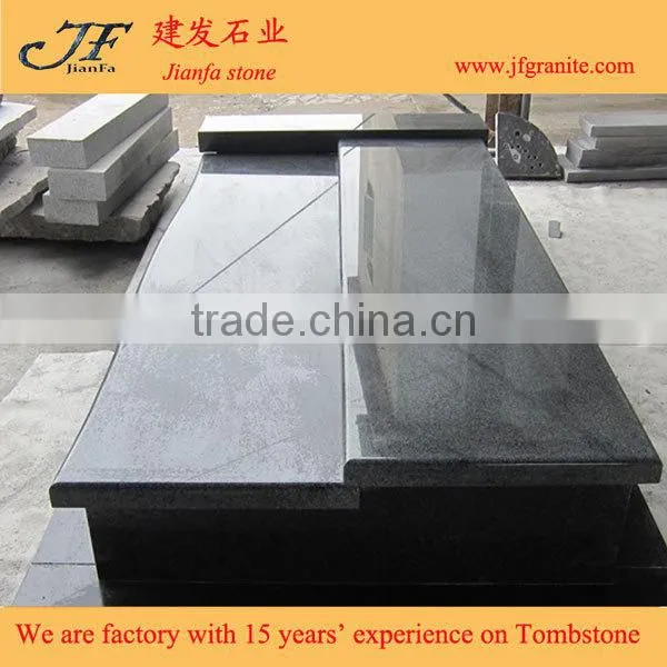 Granite Jet Black China Padang Black Memorial Monuments