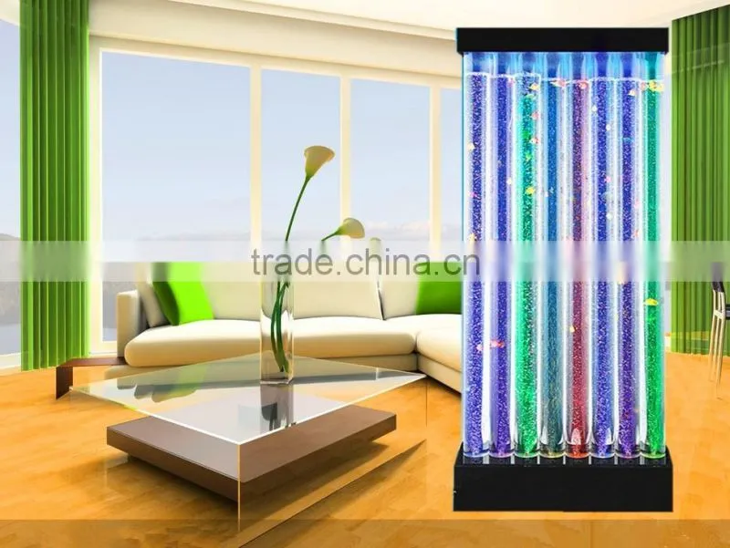acrylic bubble wall water column light romantic backdrop wedding decoration