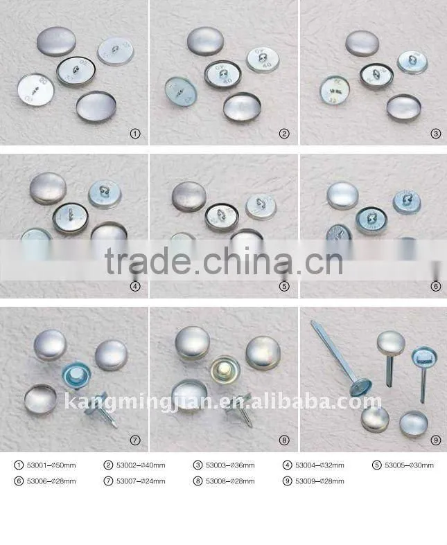 Aluminum furniture button sofa component